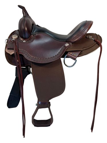 15 Inch Used Circle Y High Horse Daisetta Trail Saddle 6914