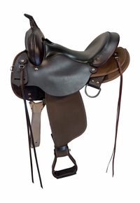 15 Inch Used Circle Y High Horse El Campo Cordura Trail Saddle Medium Tree 6970