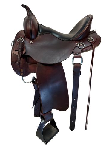 SOLD 2026/04/27 15 Inch Used Circle Y High Horse Little River Trail Saddle Medium Tree 6863