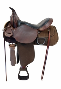 15 Inch Used Circle Y High Horse Lockhart Cordura Trail Saddle Medium Tree 6910