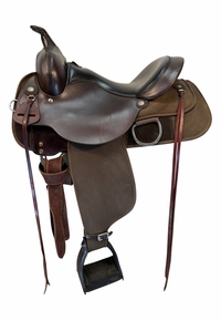 15 Inch Used Circle Y High Horse Lockhart Cordura Trail Saddle Wide 6910