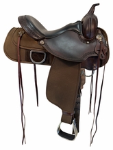 15 Inch Used Circle Y High Horse Magnolia Cordura Trail Saddle Medium Tree 6909