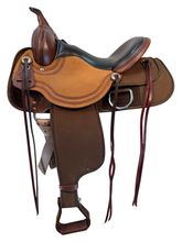 15 Inch Used Circle Y High Horse Sky Meadow Cordura Trail Saddle 6889  Wide Tree