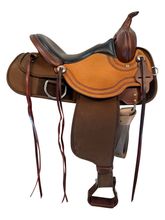15 Inch Used Circle Y High Horse Sky Meadow Cordura Trail Saddle 6889  Wide Tree