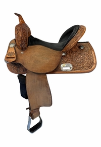 HOLD 2026/08/04j  15 Inch Used Circle Y High Horse The Proven Mansfield Barrel Saddle Wide Tree 6221