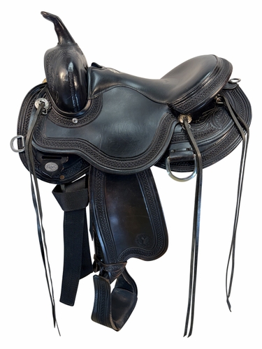 15 Inch Used Circle Y Julie Goodnight Teton Trail SAddle Medium Flex Tree 1760