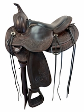 15 Inch Used Circle Y Julie Goodnight Wind River Trail Saddle Wide Flex Tree 1750