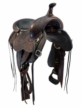 15 Inch Used Circle Y Julie Goodnight Wind River Trail Saddle Wide Flex Tree 1750