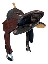 SOLD 2025/11/4j  15 Inch Used Circle Y Kelly Kaminski Barrel Saddle 1522