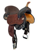 SOLD 2025/11/4j  15 Inch Used Circle Y Kelly Kaminski Barrel Saddle 1522