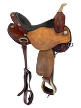 HOLD 2026/01/06j  15 Inch Used Circle Y Kelly Kaminski Blaze Barrel Saddle Wide Flex Tree 1528