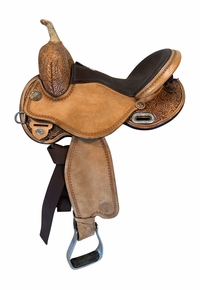 15 Inch Used Circle Y Kelly Kaminski Swift Barrel Saddle Medium Flex Tree 1522