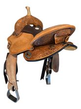 15 Inch Used Circle Y Kelly Kaminski Swift Barrel Saddle Medium Flex Tree 1522