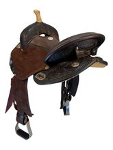 15 Inch Used Circle Y Kelly Kaminski Swift Barrel Saddle Medium Flex Tree 1522