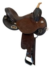15 Inch Used Circle Y Kelly Kaminski Swift Barrel Saddle Medium Flex Tree 1522