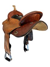15 Inch Used Circle Y KK Barrel Saddle 3030