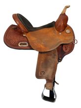 15 Inch Used Circle Y KK Barrel Saddle 3030