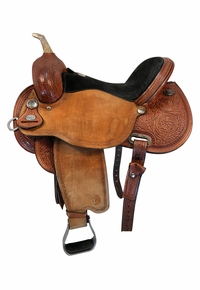 15 Inch Used Circle Y Lockhart Dynamo Barrel Saddle 1545