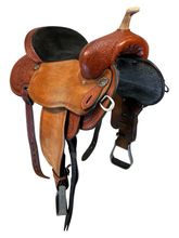 SOLD 2025/10/08  15 Inch Used Circle Y Lockhart Dynamo Barrel Saddle 1545