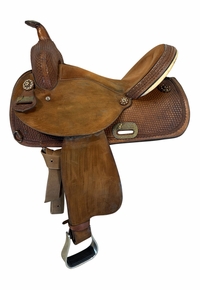 15 Inch Used Circle Y NBHA Barrel Saddle Medium Tree 2025