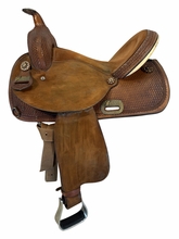 SOLD 2026/08/15   15 Inch Used Circle Y NBHA Barrel Saddle Medium Tree 2025