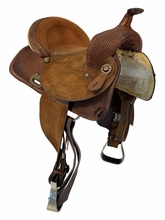 SOLD 2026/08/15   15 Inch Used Circle Y NBHA Barrel Saddle Medium Tree 2025