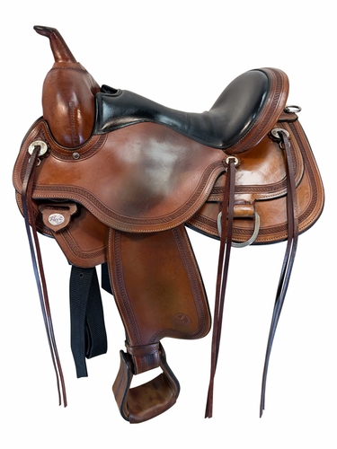 SOLD 2026/05/25  15 Inch Used Circle Y Pioneer Trail Saddle Wide Flex2 Tree 1665
