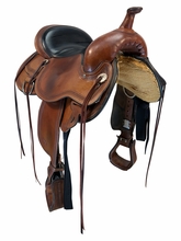 SOLD 2026/05/25  15 Inch Used Circle Y Pioneer Trail Saddle Wide Flex2 Tree 1665