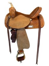 SOLD 2026/01/12j  15 Inch Used Circle Y Proven Barrel Saddle Medium Tree 3649