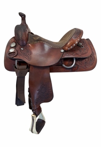 15 Inch Used Circle Y Roping Saddle Medium Tree 1270