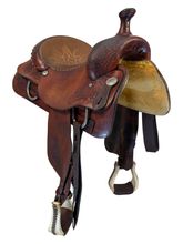 15 Inch Used Circle Y Roping Saddle Medium Tree 1270