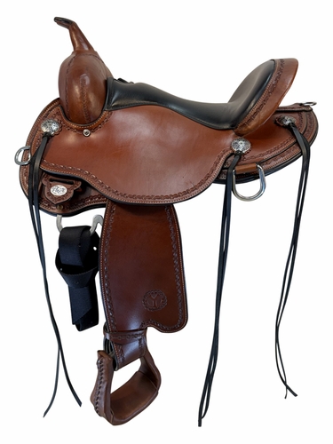 SOLD 2026/08/02  15 Inch Used Circle Y Salt River Trail Saddle Medium Flex2 Tree 1667