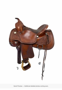 15 Inch Used Circle Y Sierra Nevada Arena Reining Trail Saddle Wide Flex2 Tree 1560