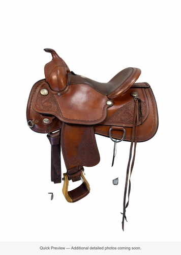 15 Inch Used Circle Y Sierra Nevada Arena Reining Trail Saddle Wide Flex2 Tree 1560