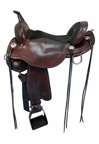 15 Inch Used Circle Y Slat River Trail Saddle 1667