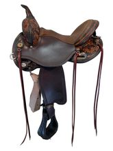 SOLD 2025/09/29  15 Inch Used Circle Y Sunflower Trail Saddle 1682