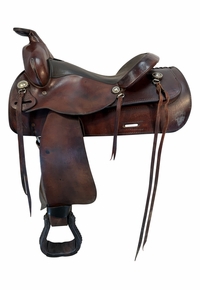 HOLD 2026/02/23c 15 Inch Used Circle Y Trail Saddle Medium Tree 3995