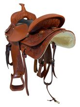 SOLD 2026/03/24j  15 Inch Used Circle Y Trail Saddle Medium Tree