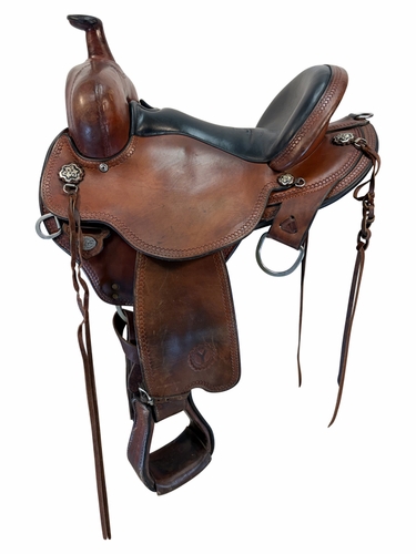 15 Inch Used Circle Y Trail Saddle Wide Flex Tree