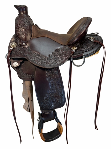 15 Inch Used Circle Y Walnut Grove Trail Saddle 1157
