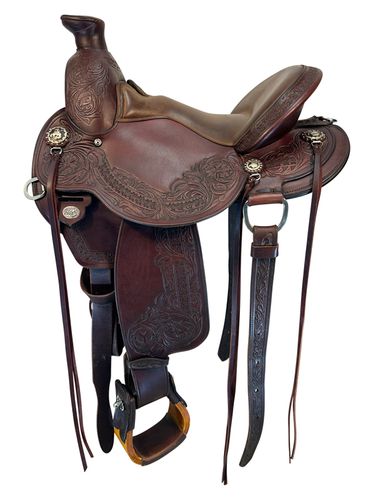 15 Inch Used Circle Y Walnut Grove Trail Saddle 1157