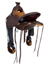 SOLD 2026/02/10j  15 Inch Used Circle Y Walnut Grove Trail Saddle Medium Flex Tree 1157
