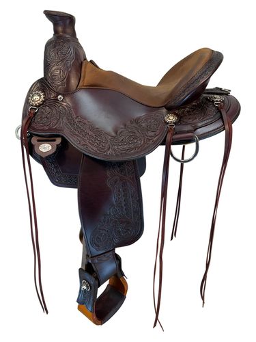 15 Inch Used Circle Y Walnut Grove Trail Saddle Medium Flex Tree 1157