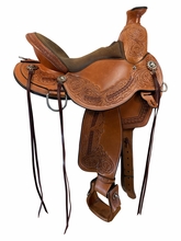 SOLD 2026/08/07 15 Inch Used Circle Y Walnut Grove Trail Saddle Wide Flex Tree 1157