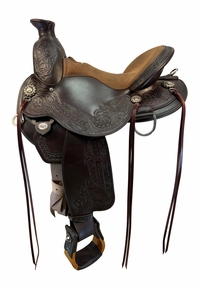 15 Inch Used Circle Y Walnut Grove Trail Saddle Wide Flex Tree 1157