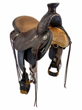 15 Inch Used Circle Y Walnut Grove Trail Saddle Wide Flex Tree 1157