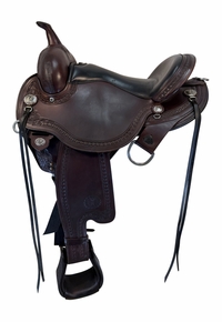 SOLD 2026/07/30  15 Inch Used Cirlce Y Sheridan Trail Saddle Wide Flex2 Tree 1572