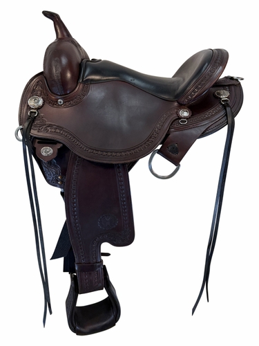 SOLD 2026/07/30  15 Inch Used Cirlce Y Sheridan Trail Saddle Wide Flex2 Tree 1572