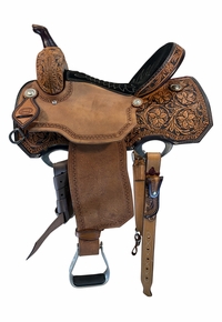 15 Inch Used Corriente Barrel Saddle Wide Tree 122881