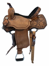 15 Inch Used Corriente Barrel Saddle Wide Tree 122881